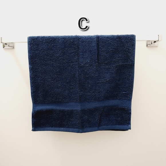 #9137 ●NEW! Aqua, White or Navy Hang'N'Snap Towel *Select snap - Picture 13 of 16